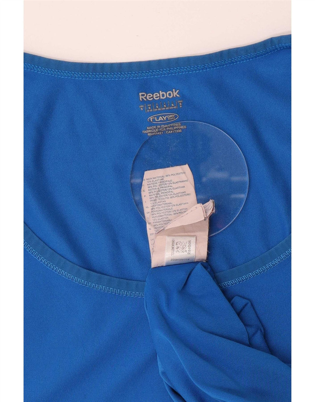Tricou pentru femei Reebok Top UK 8/10 Small Blue Polyester
