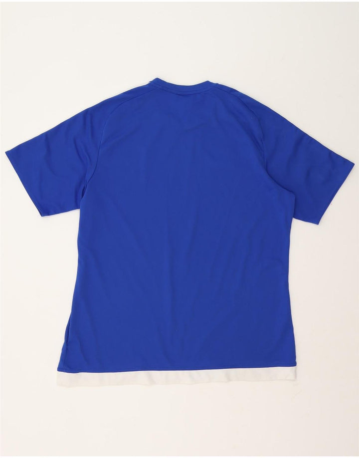 Tricou Adidas Climalite pentru bărbați Top XL, albastru, poliester color bloc