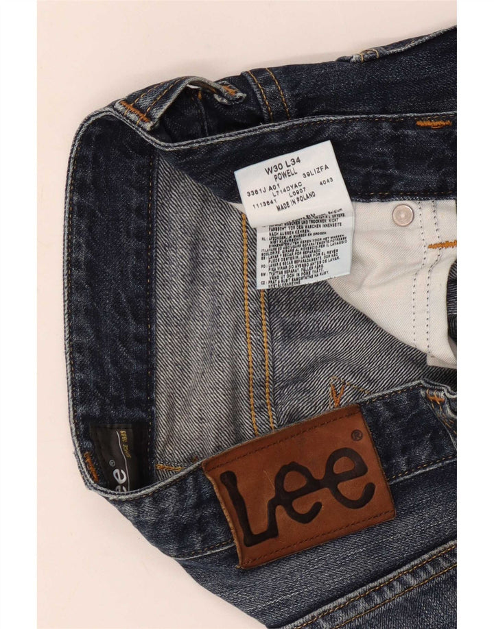 Blugi drepti Powell pentru femei Lee W30 L28 bumbac bleumarin