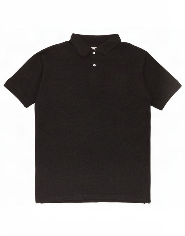 Tricou polo Reebok pentru bărbați, mare, negru, bumbac