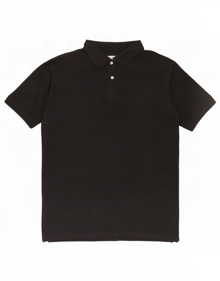 Tricou polo Reebok pentru bărbați, mare, negru, bumbac