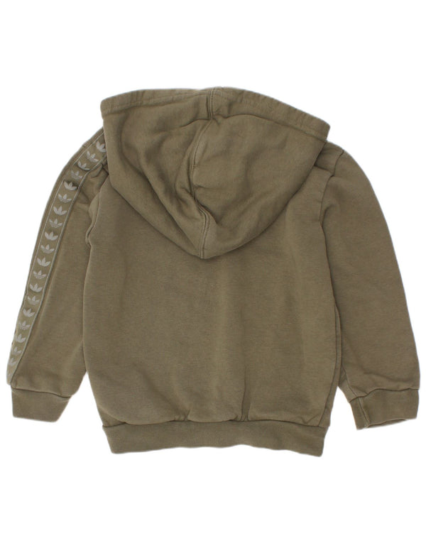 Pulover pentru băieți Adidas Graphic Hoodie 3-4 ani bumbac kaki