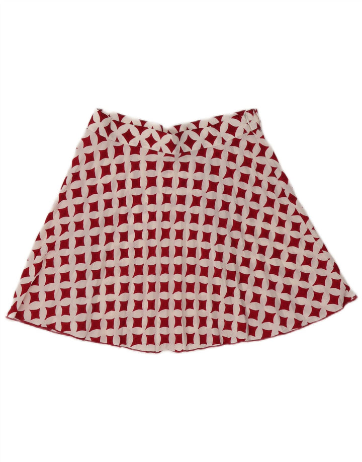Fusta Mini Femei Zara Mediu W28 Alb Geometric