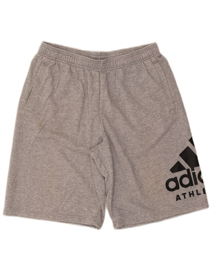 Pantaloni scurți sport grafic ADIDAS XL bumbac gri