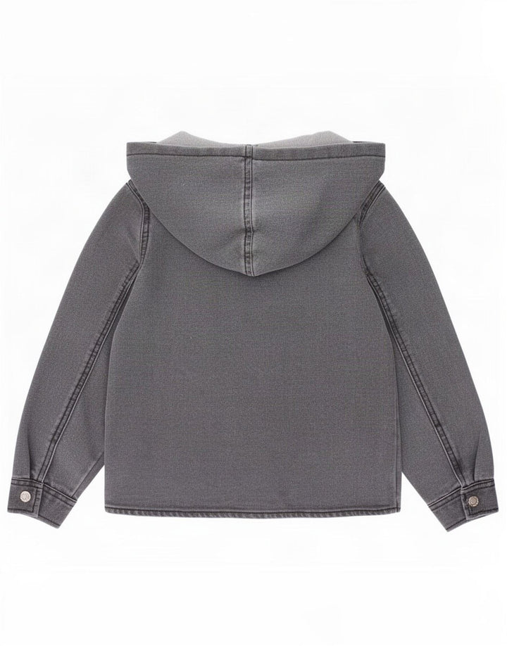 Dkny Boys Jachetă de blugi cu glugă 5-6 ani bumbac gri