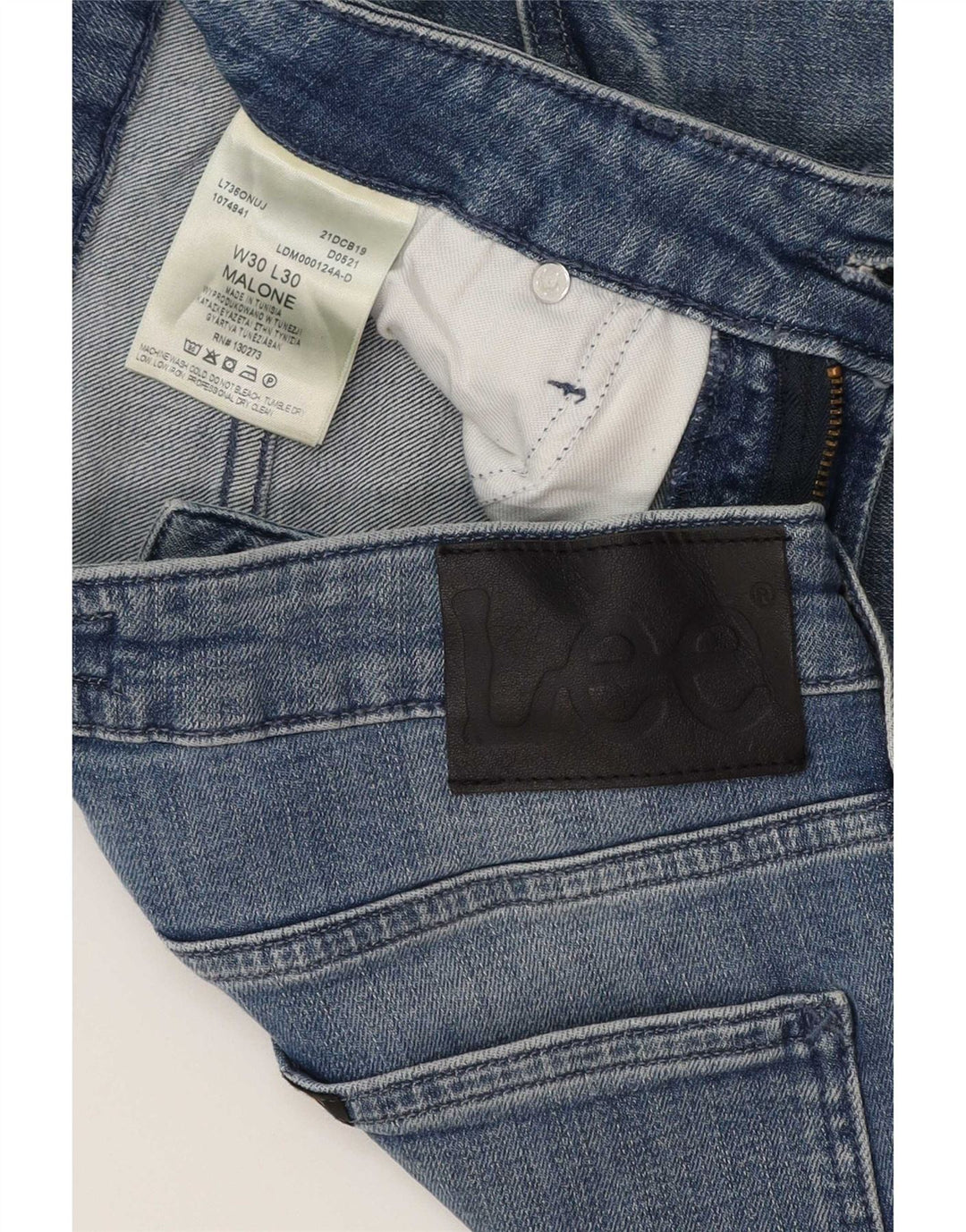Blugi Lee Malone Slim pentru femei W30 L26 Bumbac albastru