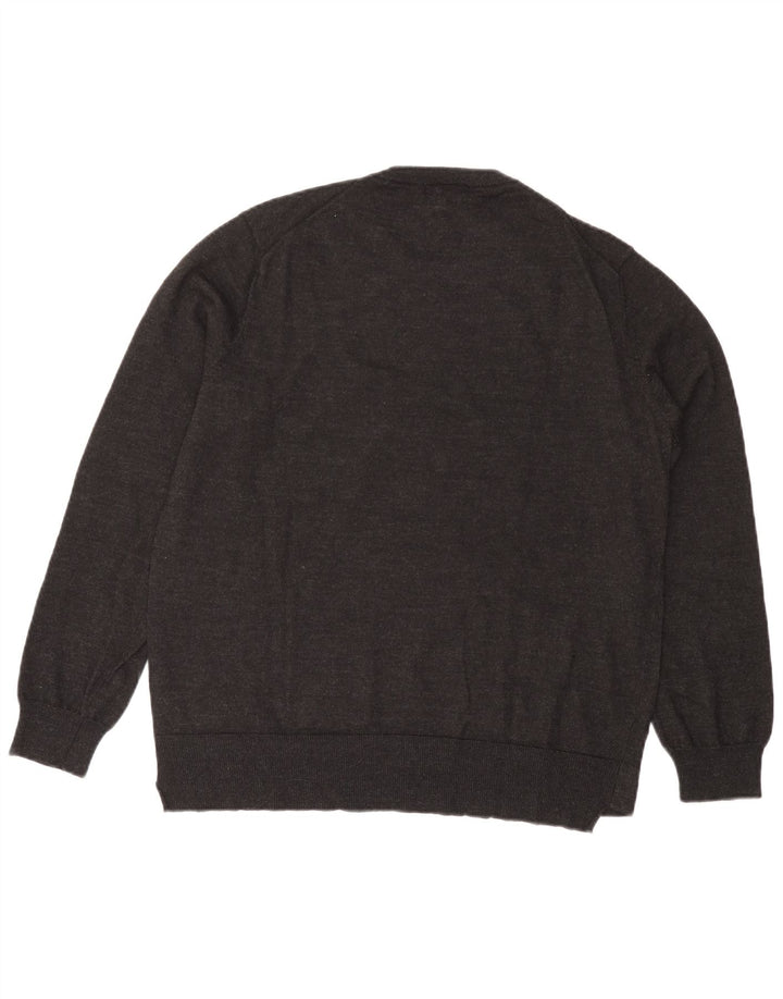 Pulover pentru bărbați Carrera cu gât roșu, XL, acrilic geometric, gri