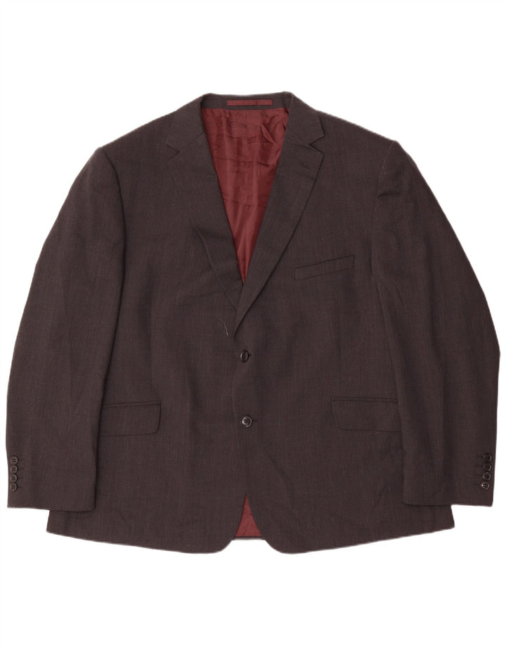 Marks & Spencer jachetă pentru bărbați cu 2 nasturi, UK 48 2XL, lână gri