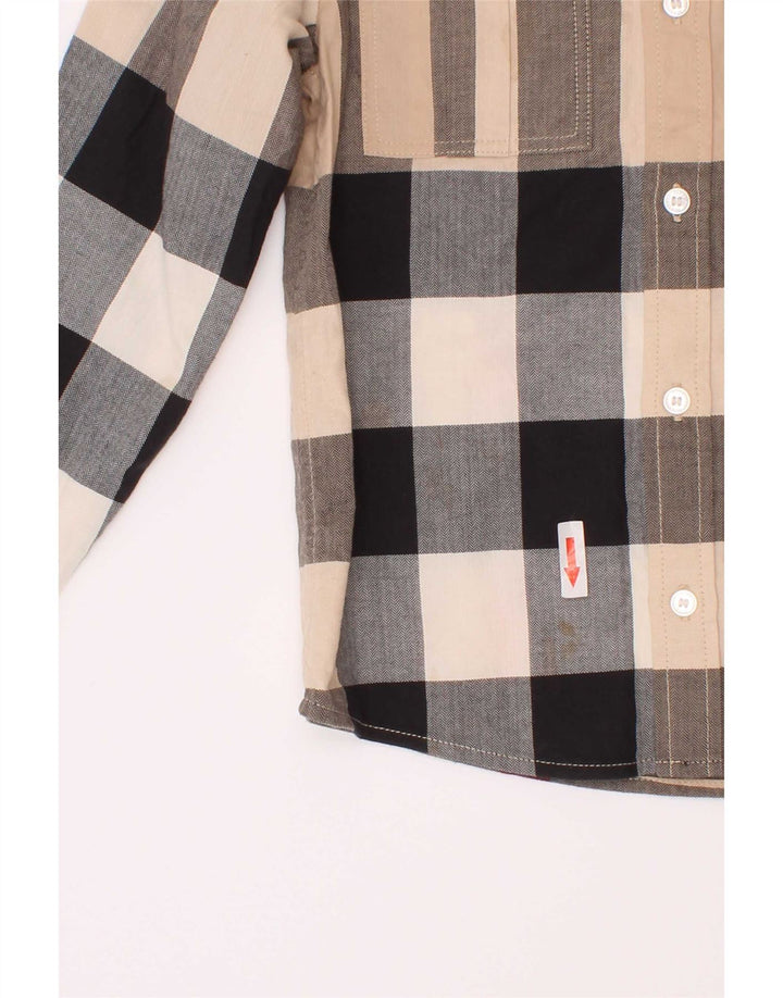 Cămașă Burberry Băieți 5-6 Ani Bumbac Cu Carcă Multicolor