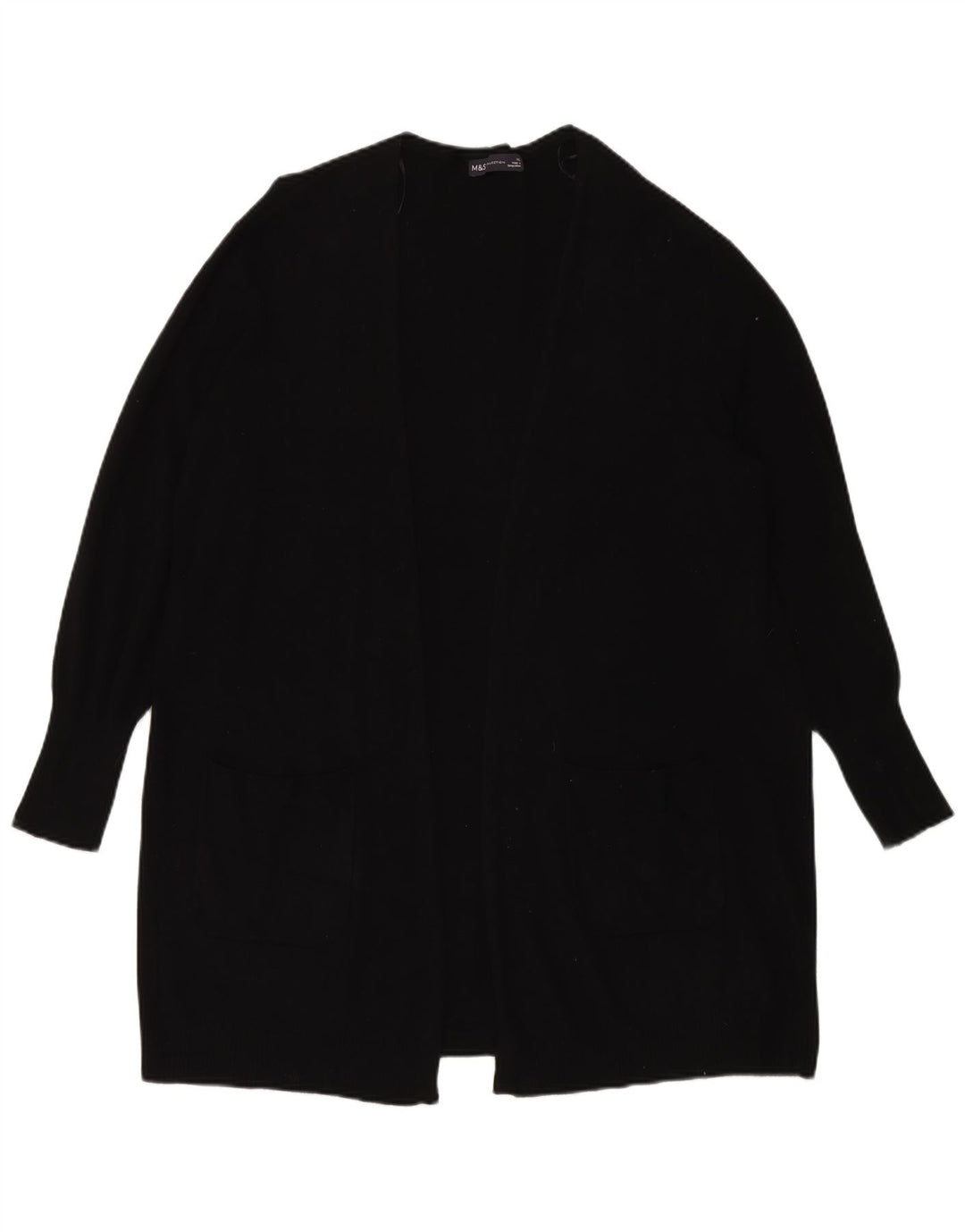 Pulover cardigan supradimensionat pentru femei Marks & Spencer UK 18 XL Negru
