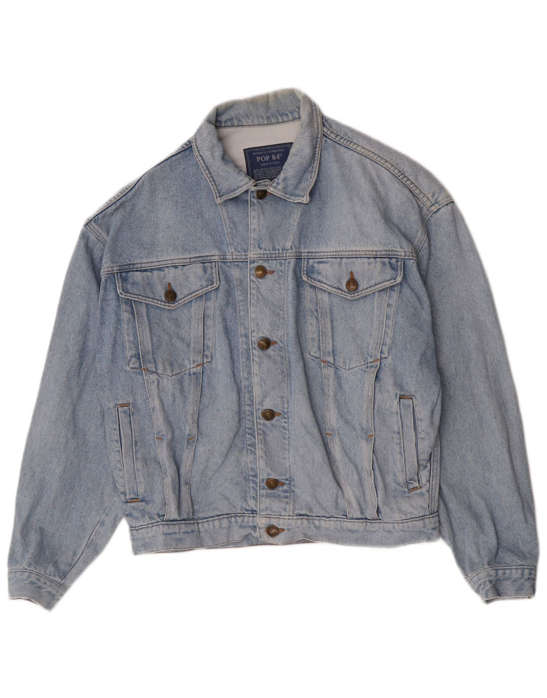 POP 84 Jachetă de blugi pentru bărbați UK 40 Large Blue