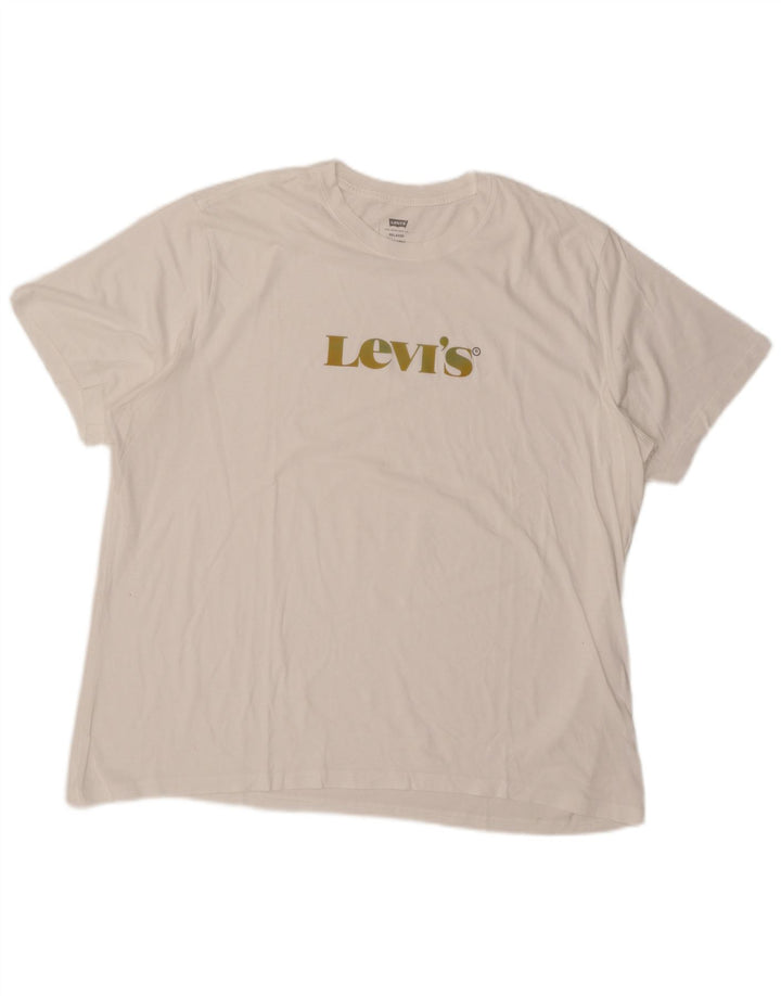 Tricou grafic pentru bărbați Levi's Relaxed Fit Top XL Alb