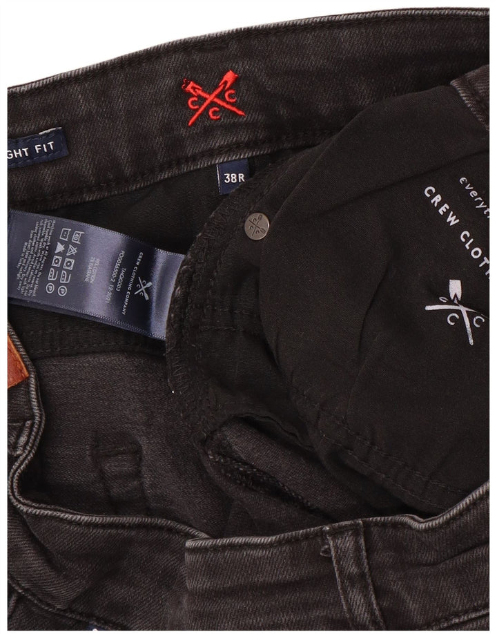 Crew Clothing Blugi drepti pentru bărbați W38 L32 bumbac gri