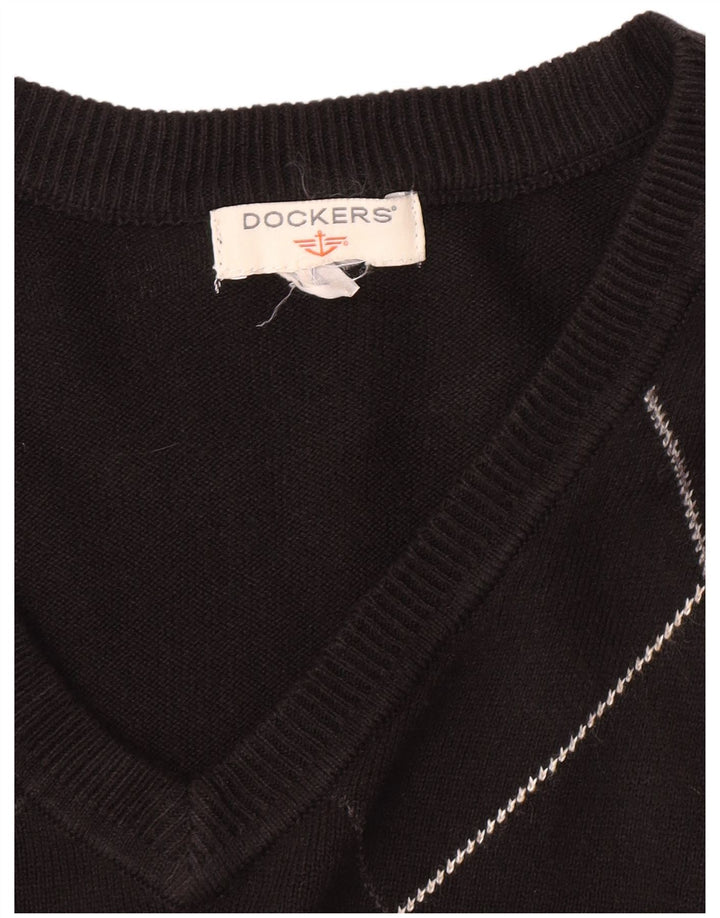 Dockers Vest pentru bărbați Tank Top XL Negru Argyle/Diamond