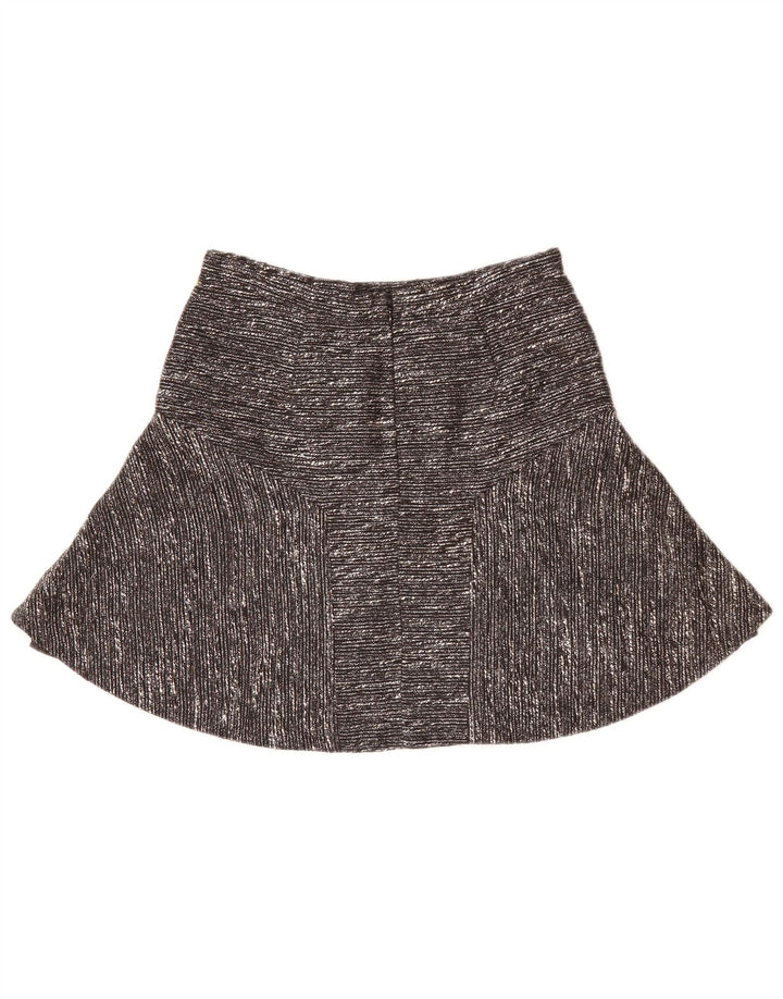 Fustă A-Line pentru femei J. CREW US 0 XS W28 Poliester negru cu pete