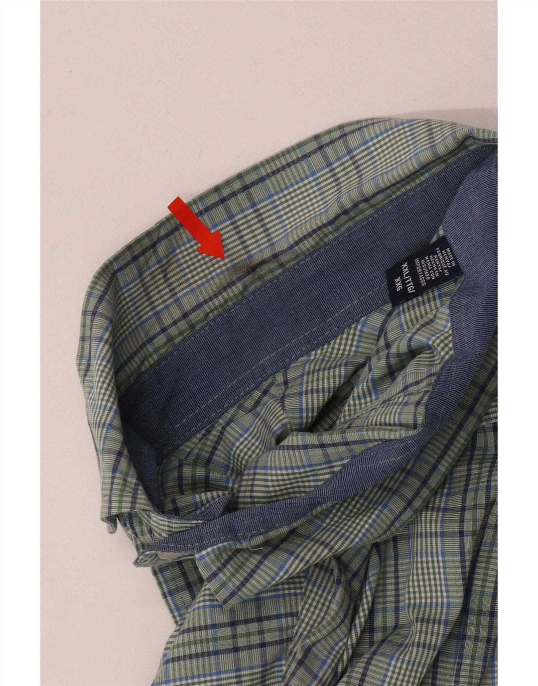 Cămașă Izod pentru bărbați, cu tăiere obișnuită, 2XL, bumbac verde check
