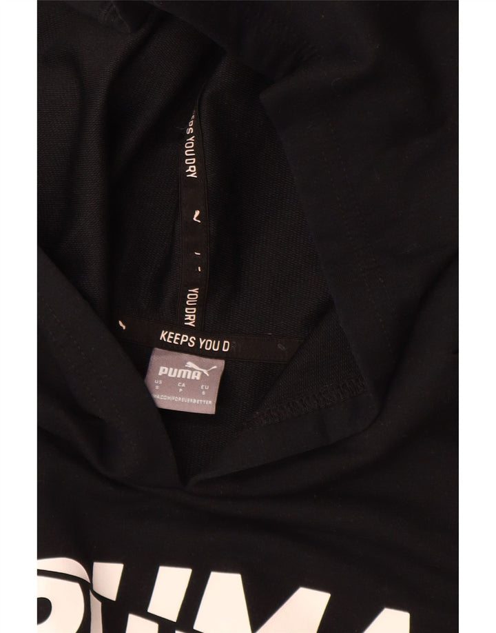 Pulover pentru femei Puma Graphic Oversized Hoodie UK 10 Poliester negru mic