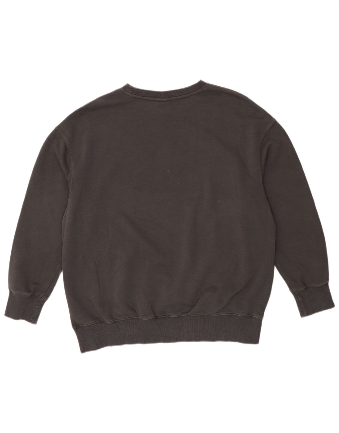 Pulover supradimensionat cu grafic Nike pentru femei UK 14 Bumbac gri mediu