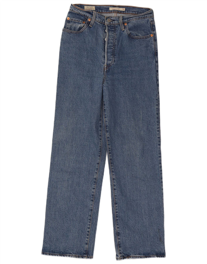 Blugi drepti pentru femei Levi's Ribcage W29 L28 Bumbac albastru