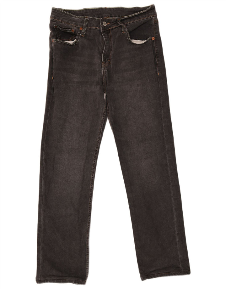 Blugi drepti subțiri pentru bărbați Levi's W32 L28 bumbac gri