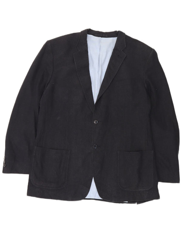 Jachetă pentru bărbați Marks & Spencer, cu 2 nasturi, UK 44 XL, albastru bleumarin, in