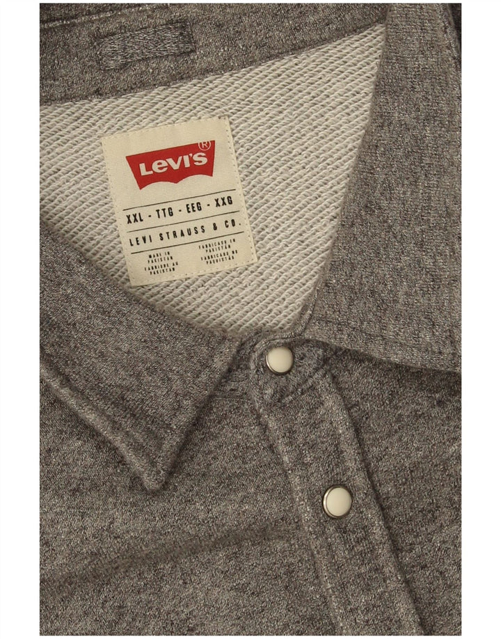 Cămașă de flanel pentru bărbați Levi's 2XL bumbac gri