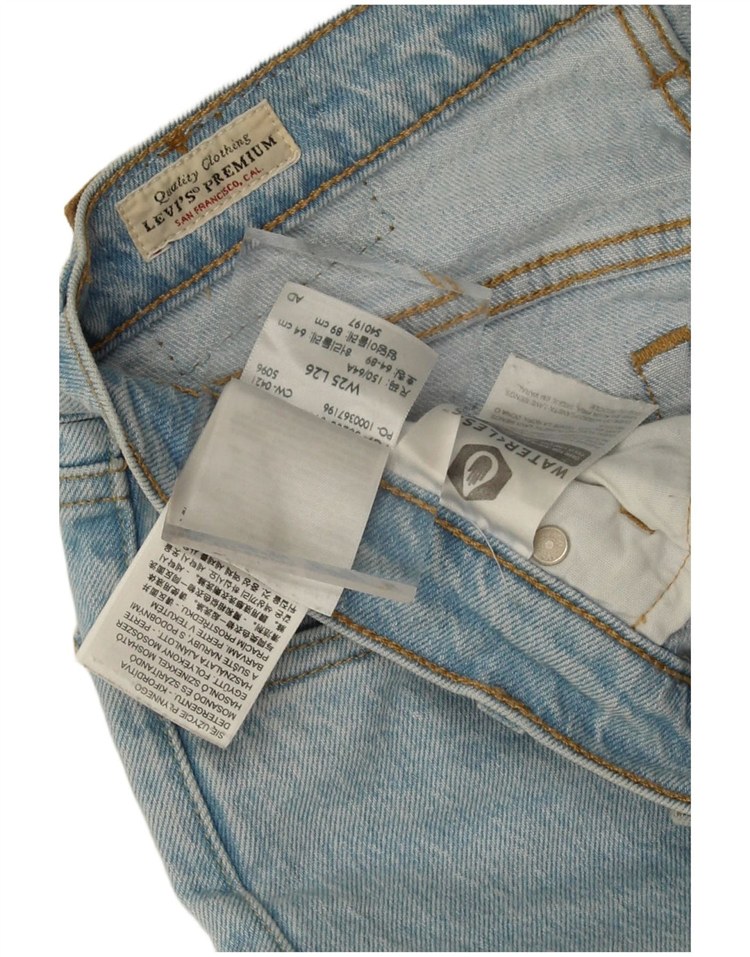 Blugi drepti 501 pentru femei Levi's W25 L26 Bumbac albastru