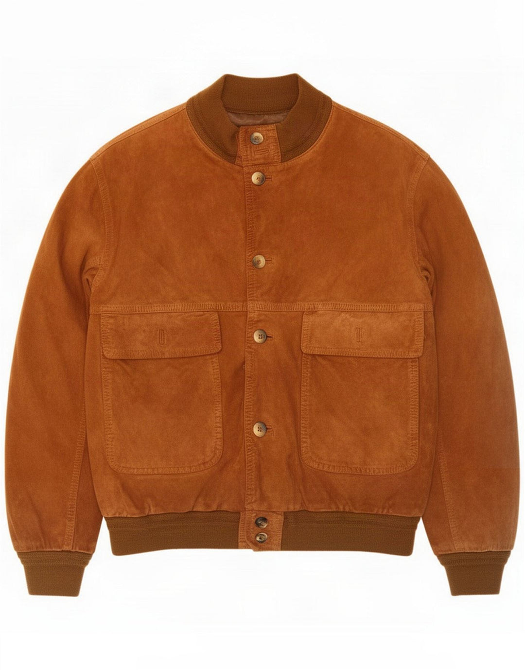 Bomber vintage pentru bărbați din piele intoarsa UK 40 mare bej