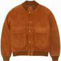 Bomber vintage pentru bărbați din piele intoarsa UK 40 mare bej