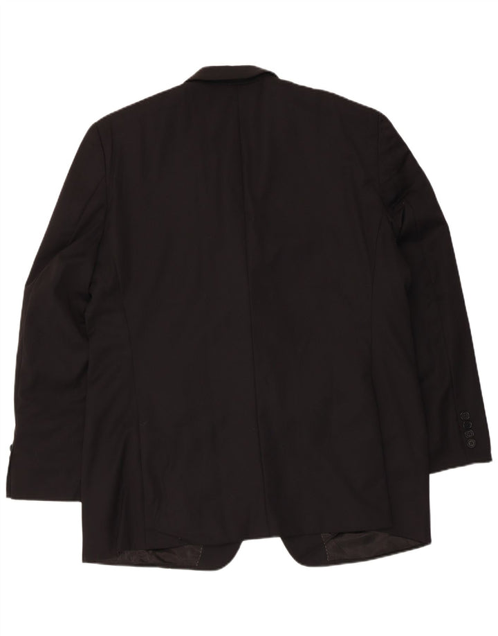 Jachetă Dkny pentru bărbați cu 2 nasturi, UK 44 2XL, lână neagră