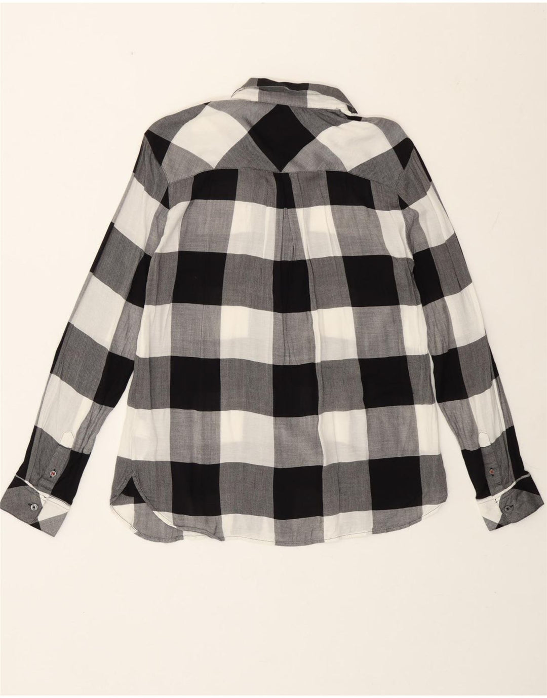 Cămașă pentru femei Tommy Hilfiger, cu tăiere obișnuită, US 8 Medium Black Check Viscose