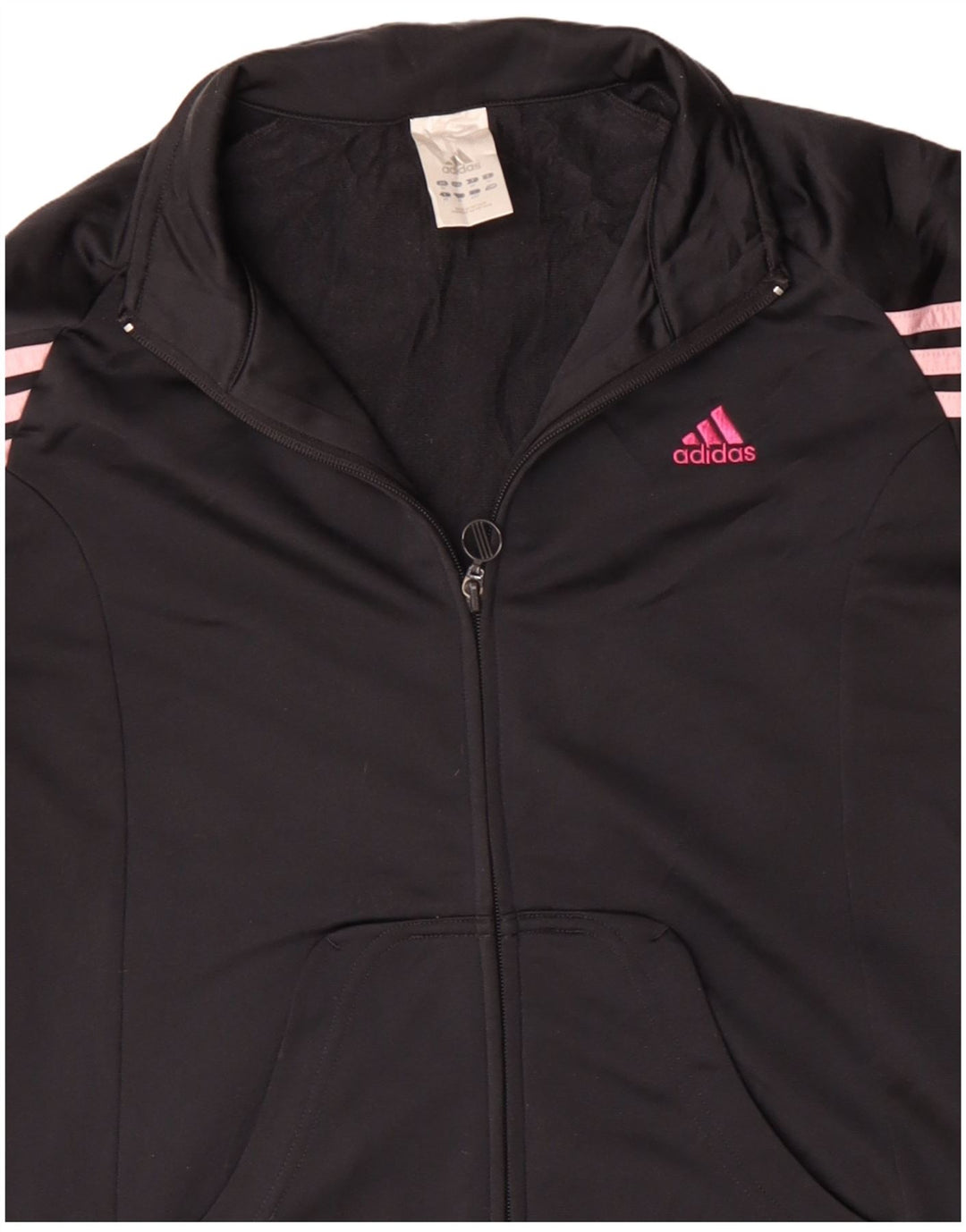 Jachetă de trening pentru femei ADIDAS UK 14 Poliester mediu negru