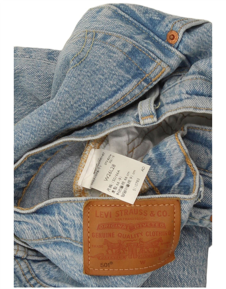 Blugi drepti 501 pentru femei Levi's W26 L28 Albastru