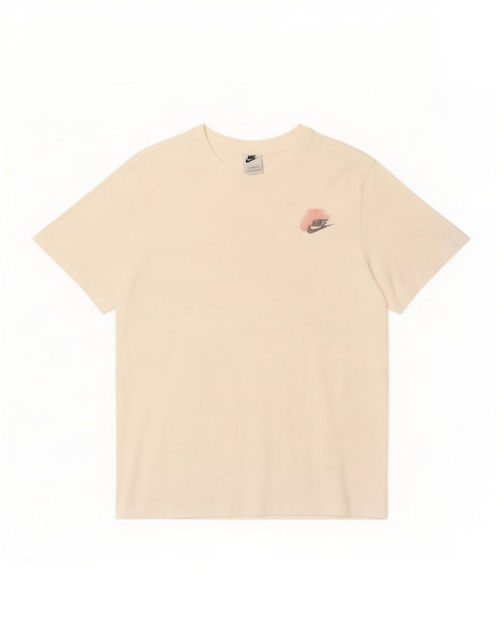 Tricou grafic Nike pentru bărbați Top mediu din bumbac alb
