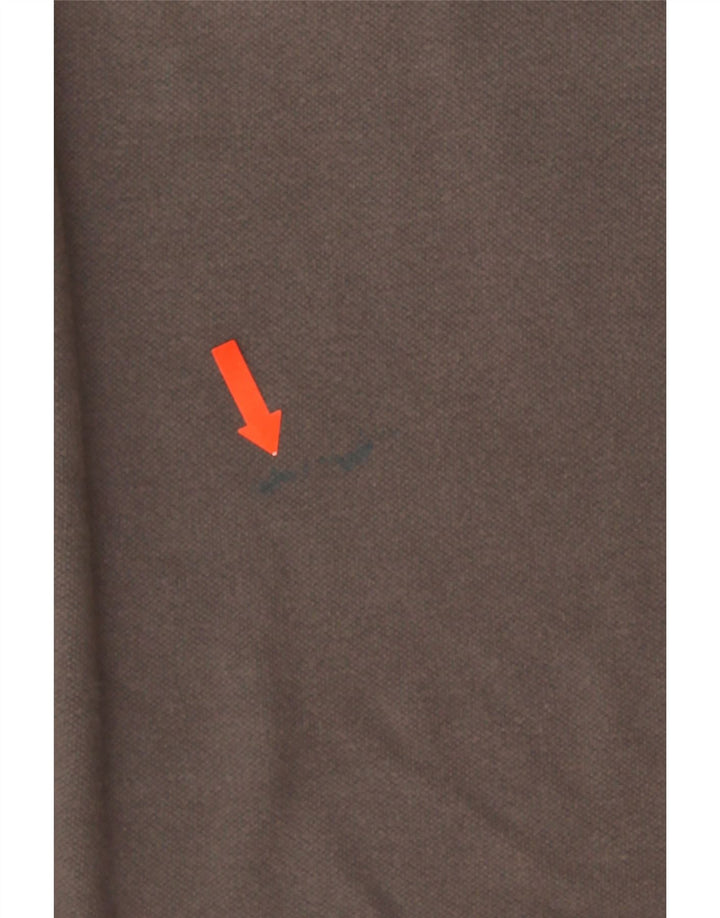 Tricou polo Fila pentru bărbați, bumbac gri mediu
