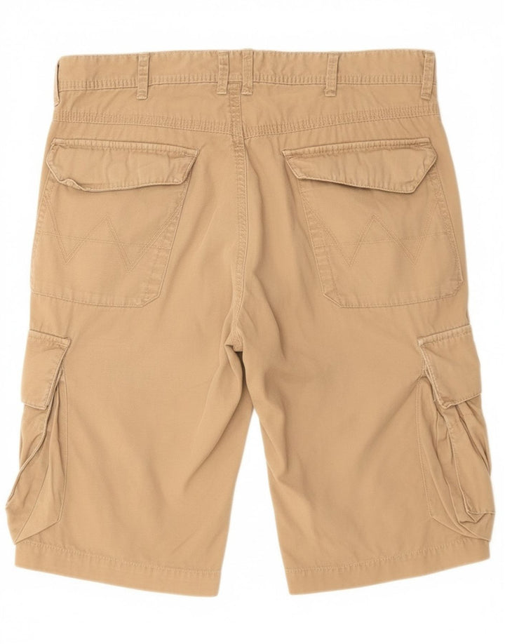 Pantaloni scurți cargo Wrangler pentru bărbați W34, bumbac maro mare