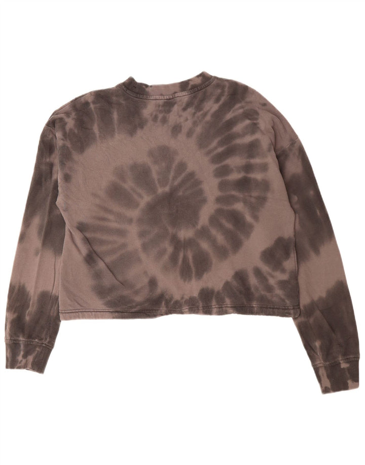 Pulover pentru damă CHAMPION Crop Graphic Pulover UK 14 Medium Brown Tie Dye