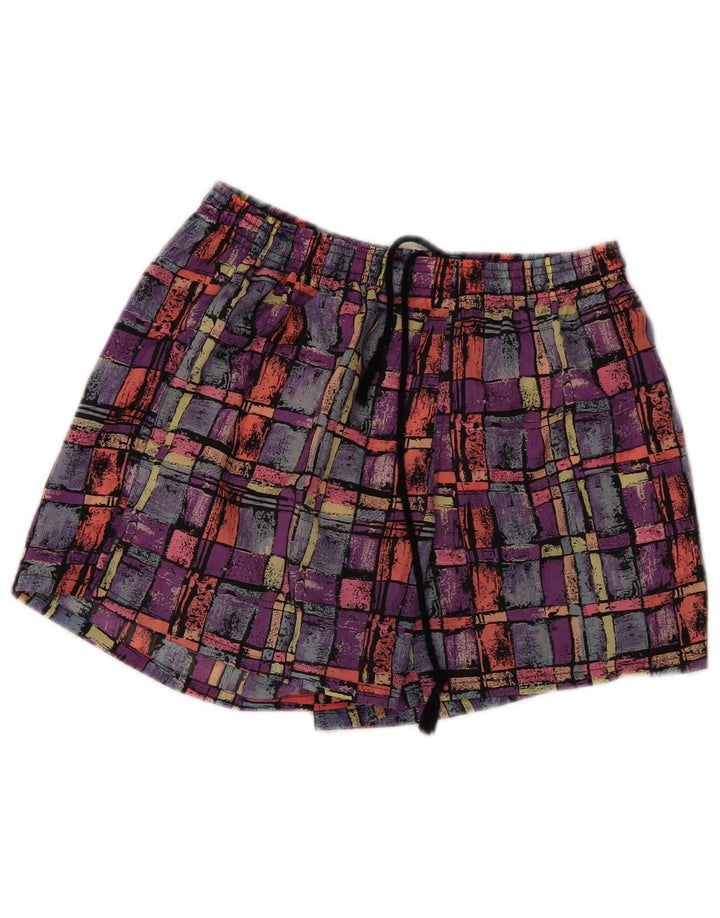 Pantaloni scurți de înot pentru bărbați Santostefano, poliamidă geometrică multicoloră mică