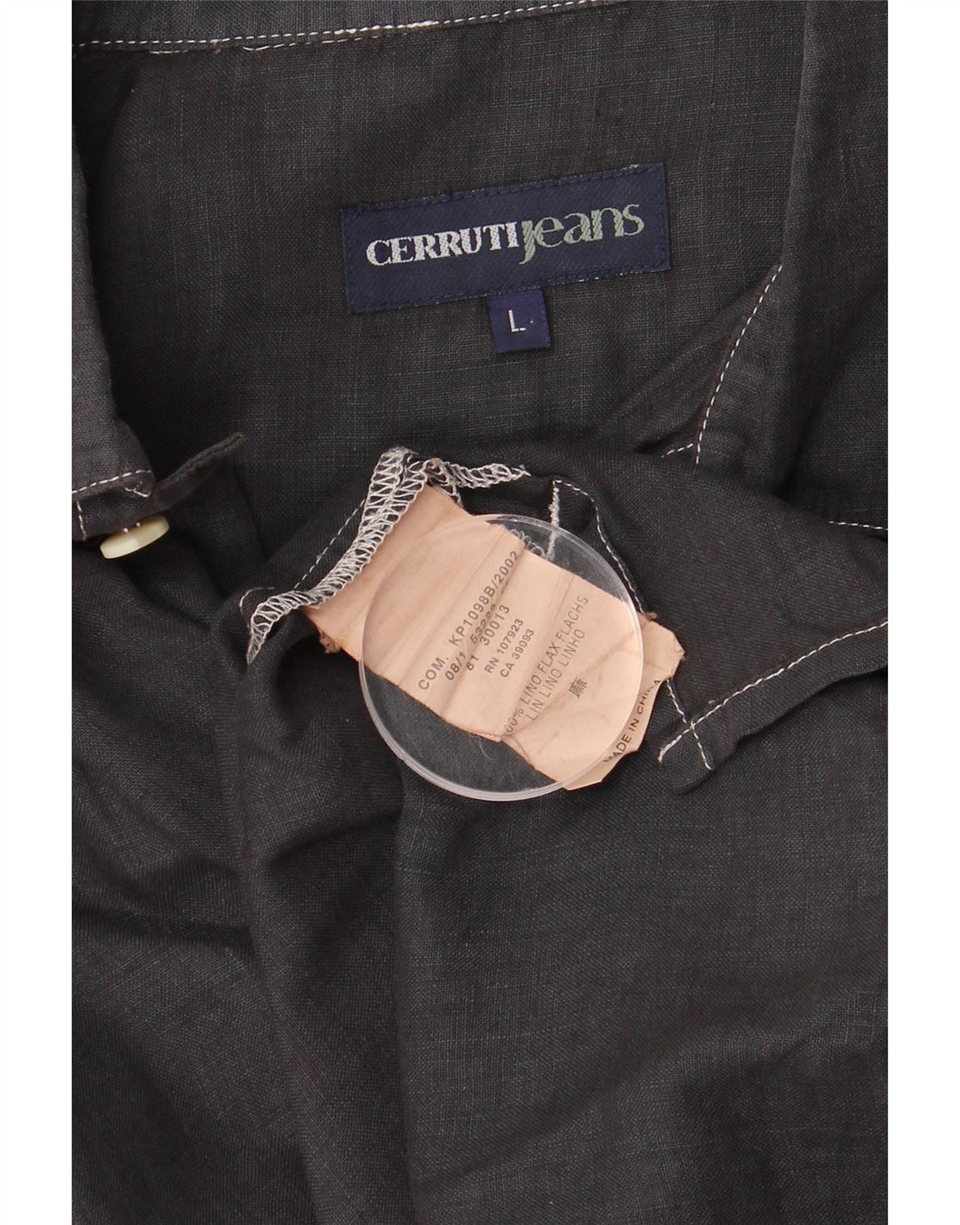 Cămașă Cerruti pentru bărbați cu mânecă scurtă, mare, bleumarin, in