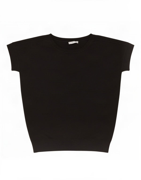 Bluză supradimensionată pentru femei Marks & Spencer, UK 8, acrilic negru mic