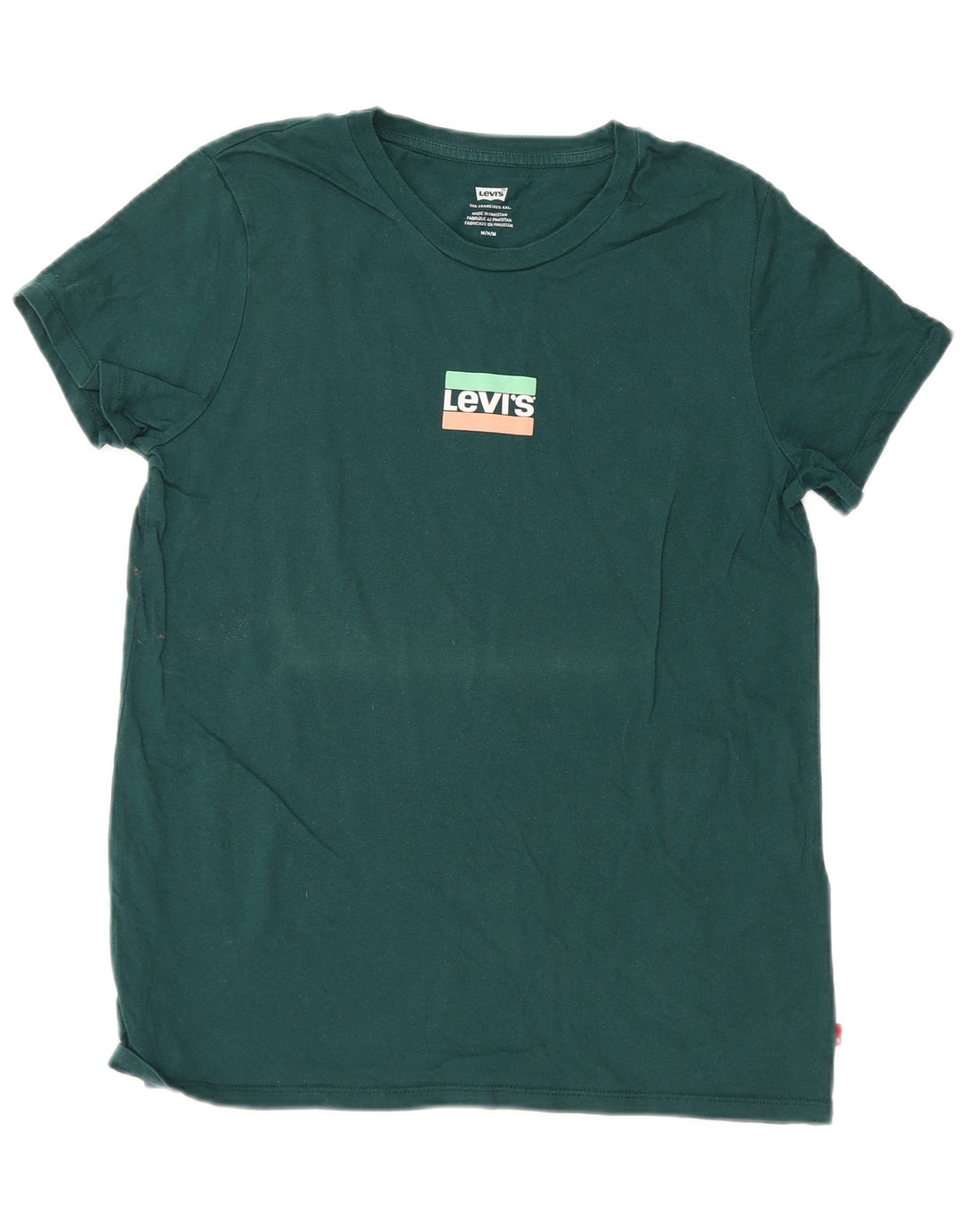 Tricou grafic Levi's pentru bărbați Top din bumbac verde mediu