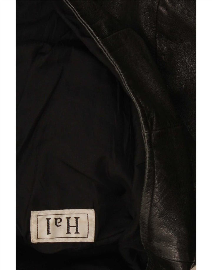 Jachetă de piele vintage pentru bărbați UK 40 Large Black
