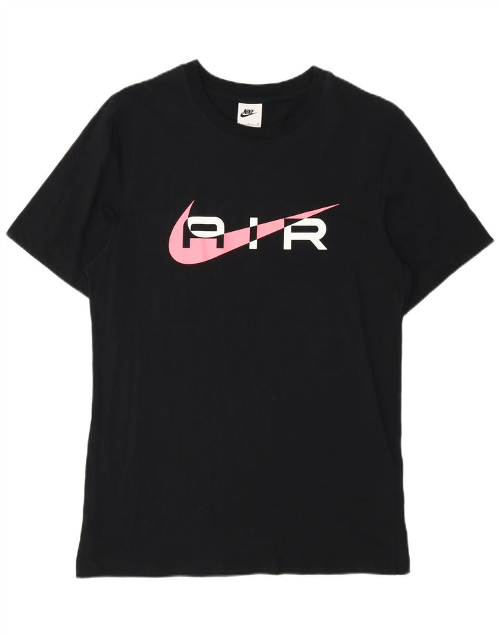Tricou grafic Nike pentru bărbați Top mic, negru, bumbac