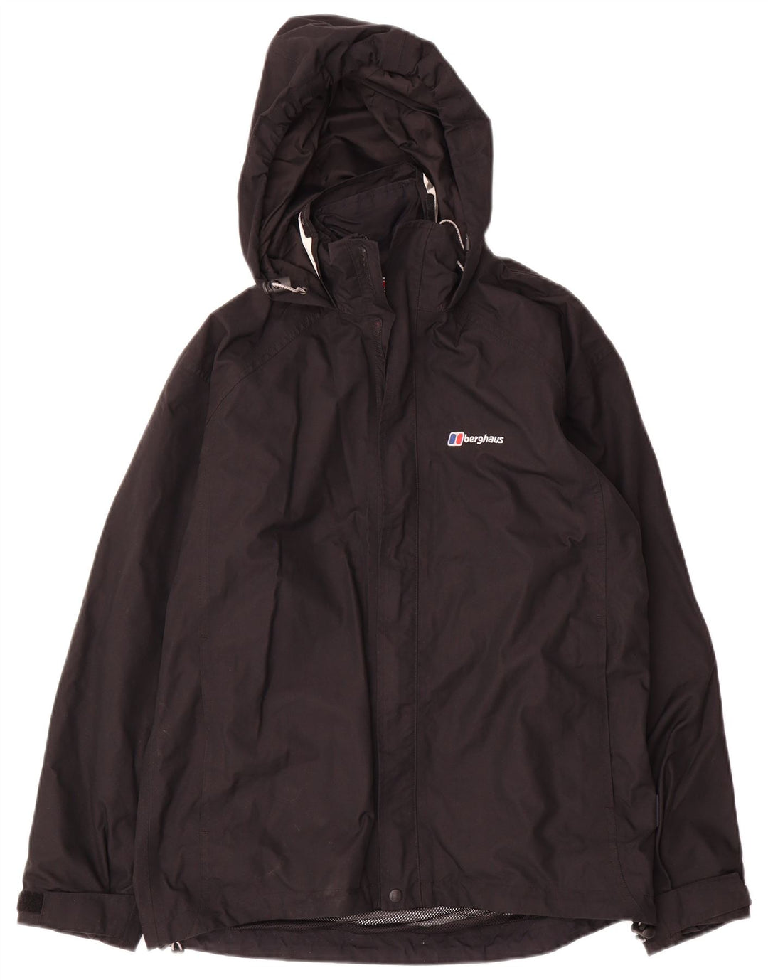 Jachetă de ploaie cu glugă pentru femei Berghaus UK 12 Medium Black Nylon