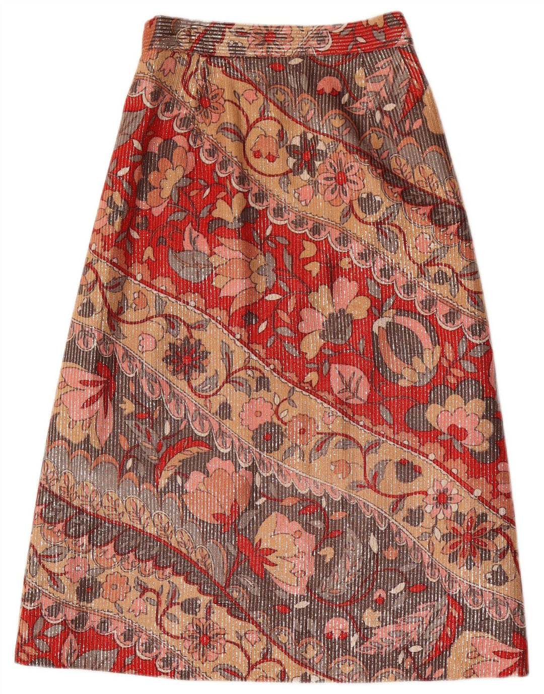 Fusta Midi Vintage Femei W26 Mic Multicolor Floral