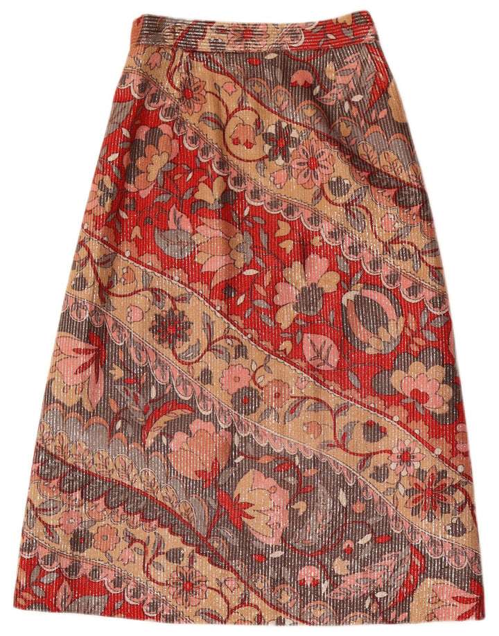 Fusta Midi Vintage Femei W26 Mic Multicolor Floral