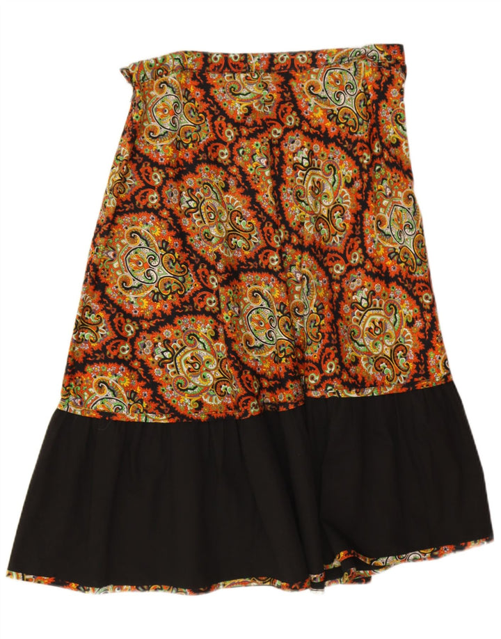 Fusta A-Line pentru femei Vintage W30 Medium Multicolor Paisley
