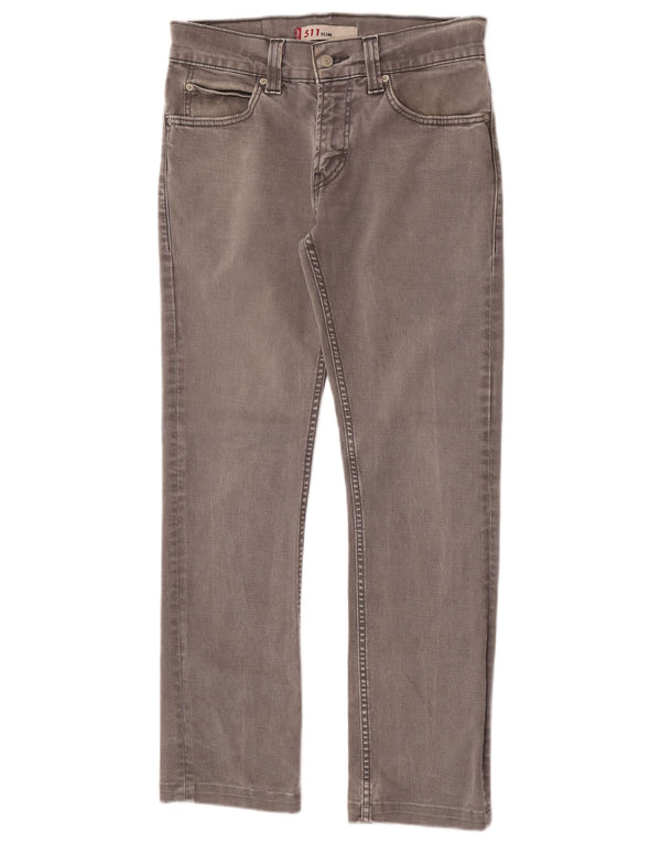 Levi's Mens 511 Slim Jeans W30 L29 Grey Cotton