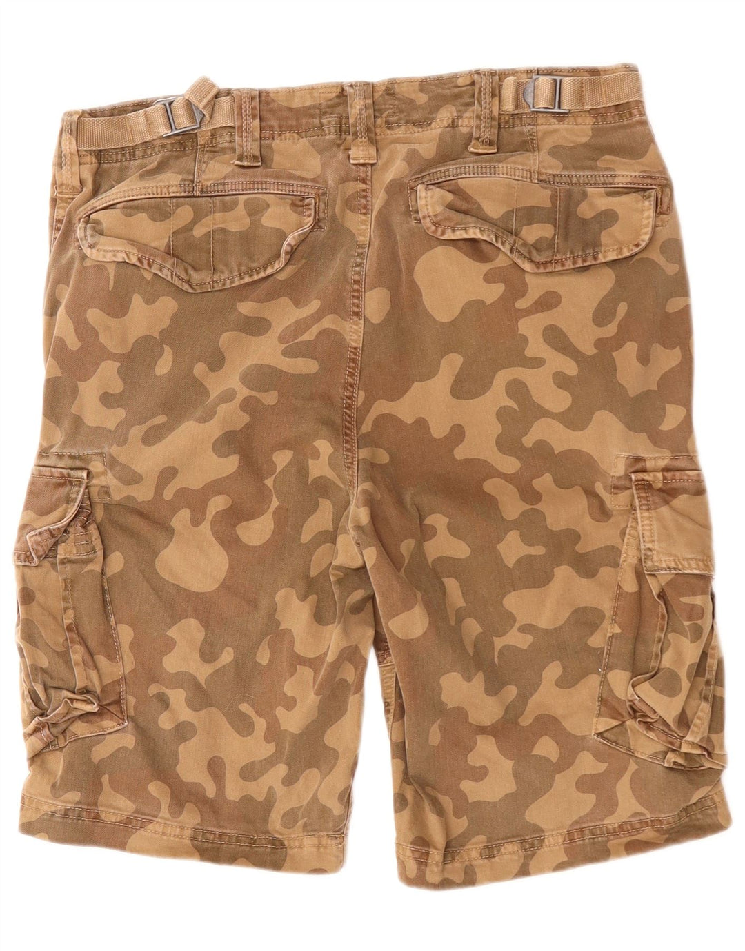 Pantaloni scurți cargo pentru bărbați SUPERDRY W32, bumbac camuflaj maro mediu