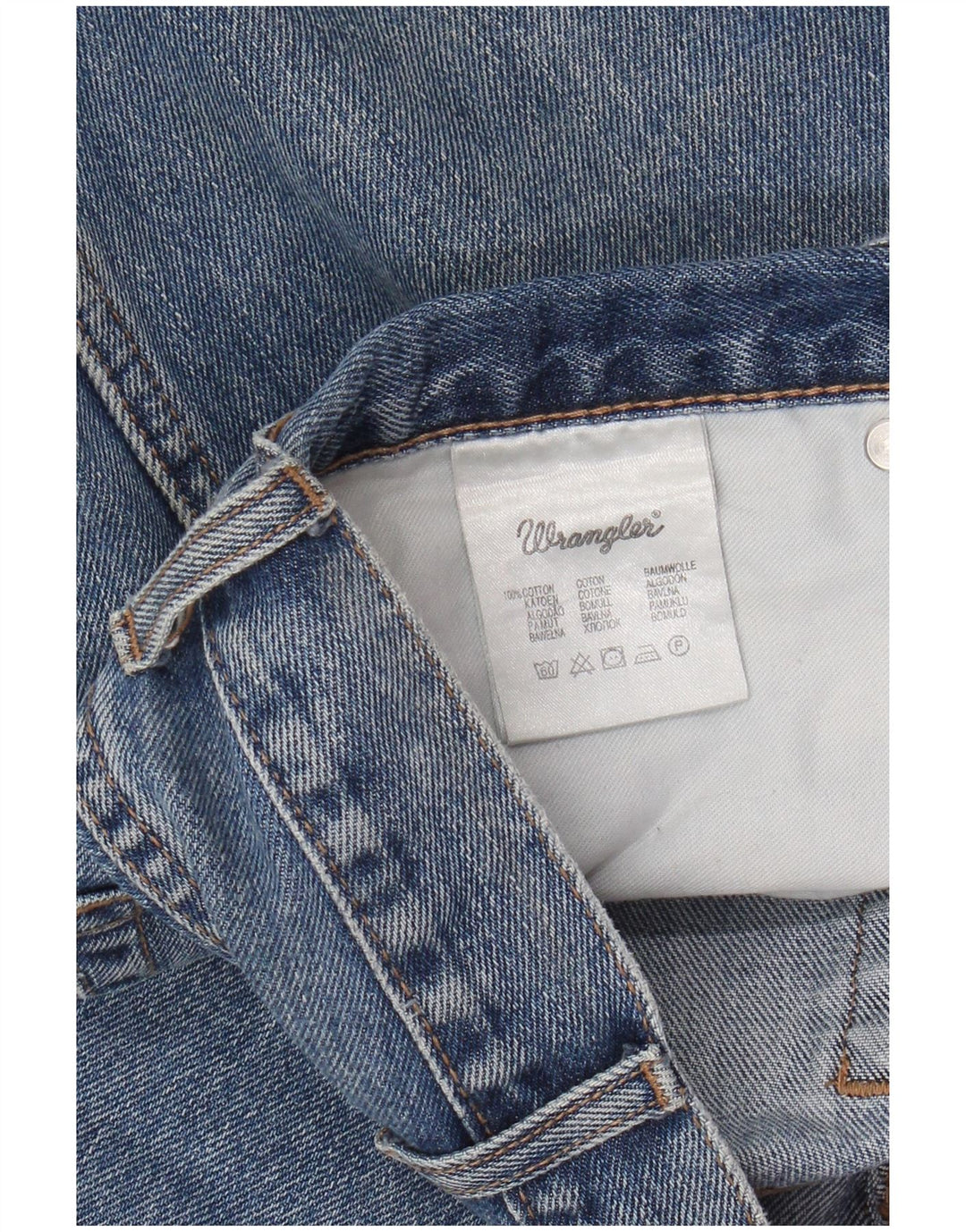 Blugi drepti WRANGLER pentru bărbați, cu ajustare normală, W40 L32, bumbac albastru